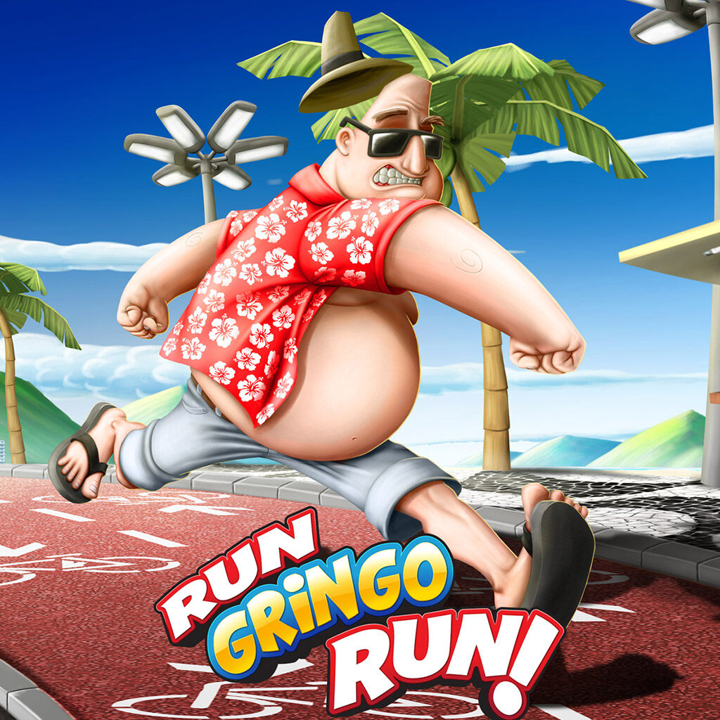 Ilustração de divulgação para o game Run Gringo Run